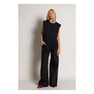 Smallable Woman - Freja Organic Cotton Sleeveless T-Shirt | Black