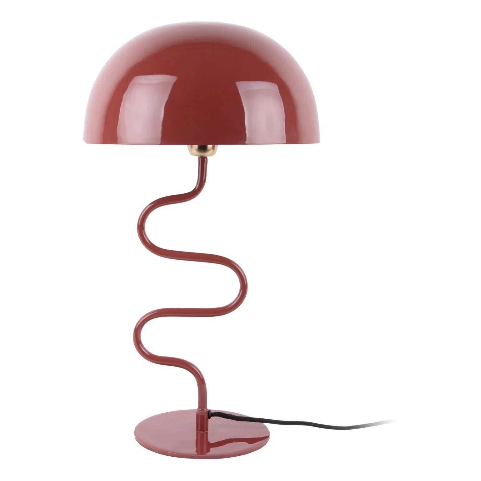 Present Time - Enamel Twist Table Lamp | Red