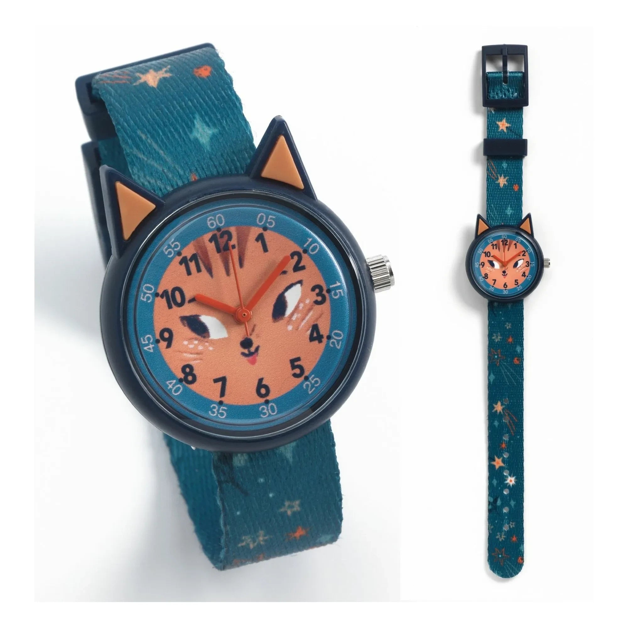 Djeco - TICLOCK - Squirrel Clock | Dark Blue