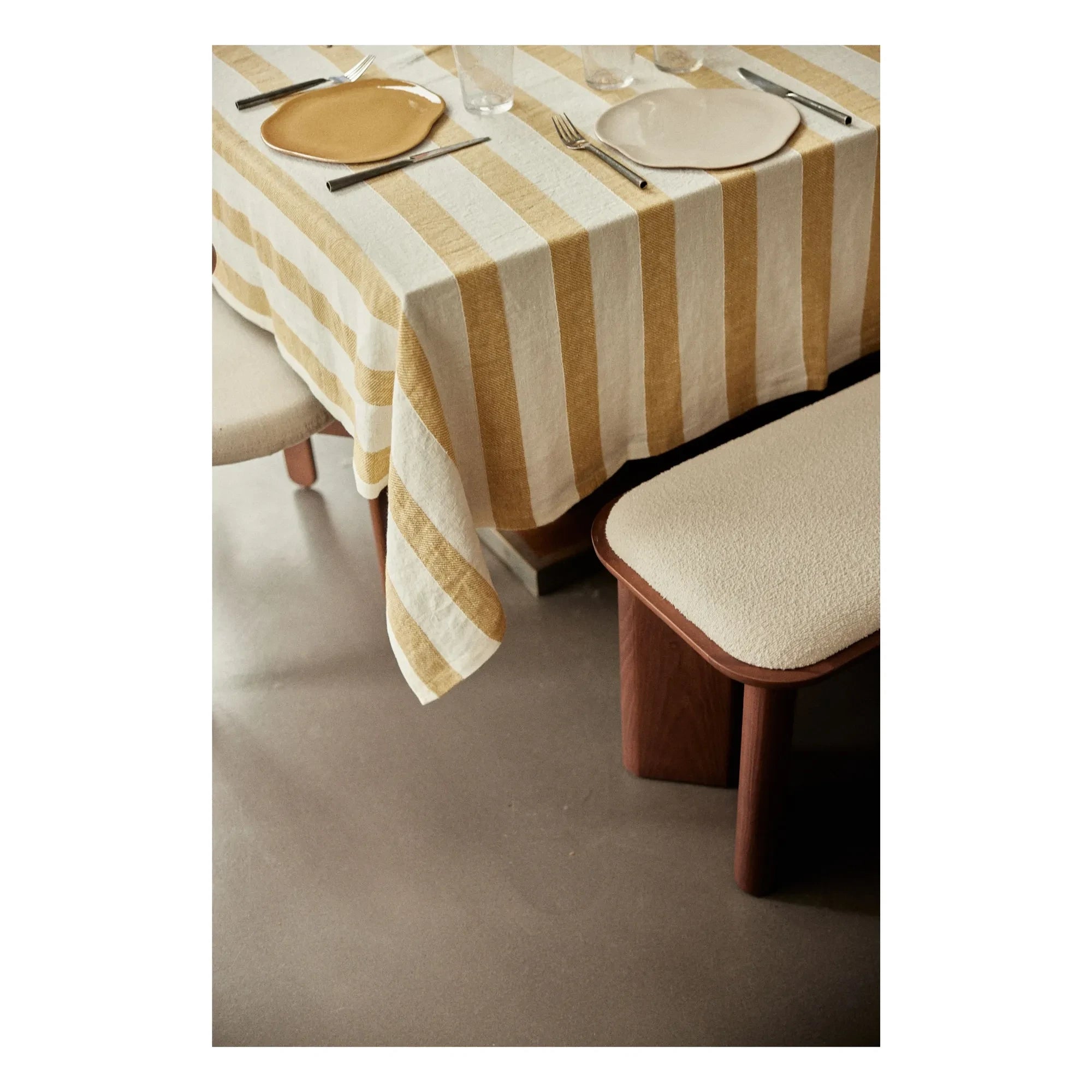 Gabrielle Paris - Bastide Linen Tablecloth | Curry Yellow