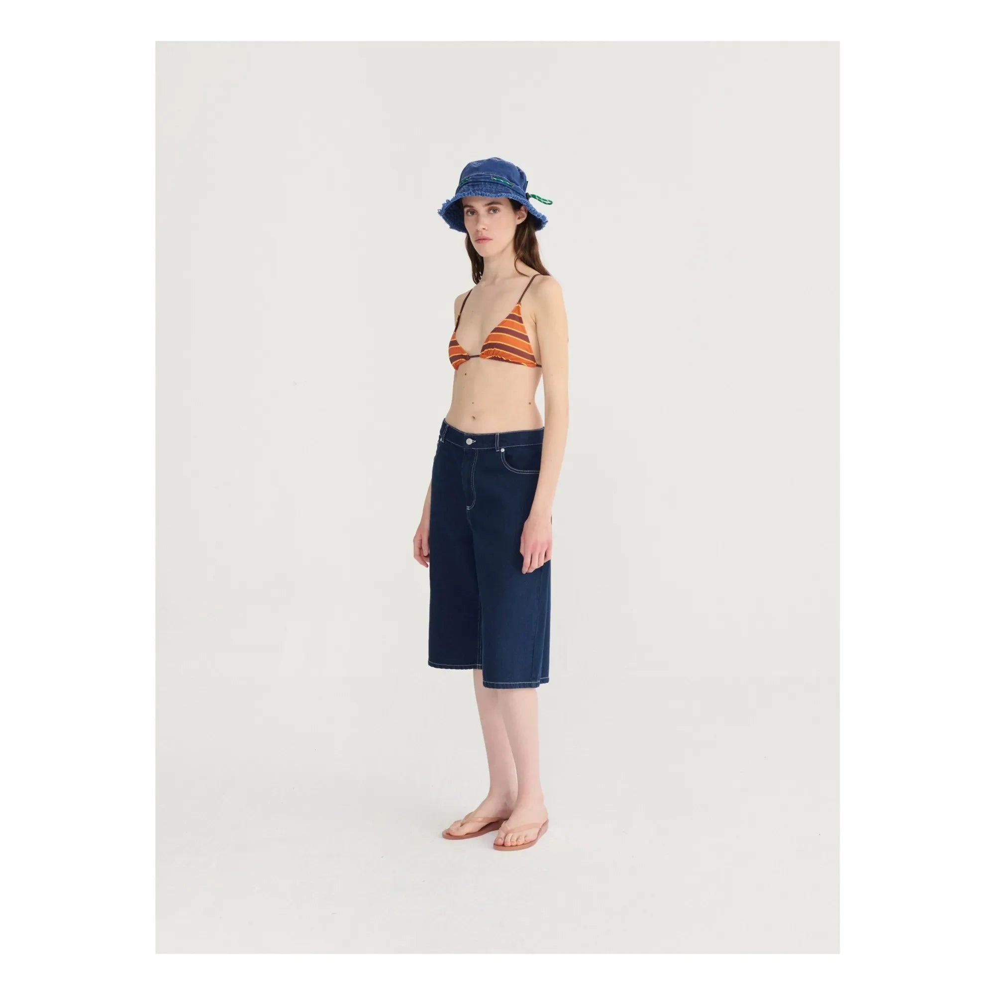 Bobo Choses - Organic Cotton Denim Bermuda Shorts | Blue