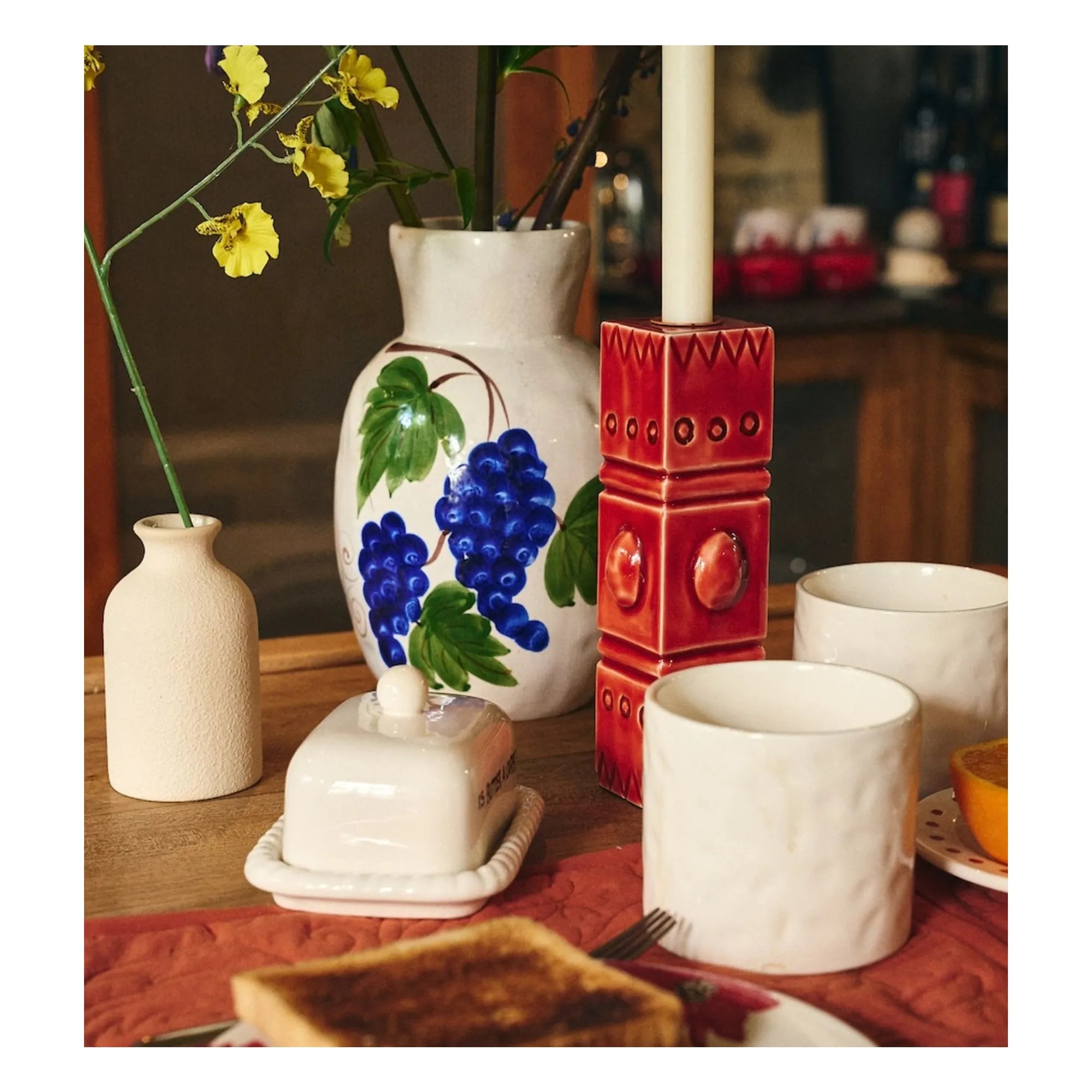 Anna + Nina - Coral Reef Candle Holder | Coral