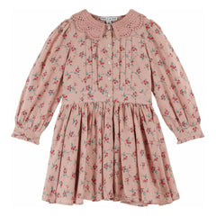 Emile et Ida - Jersey Collar Dress | Pink