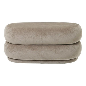 Ferm Living - Crushed Velvet Pouf | Beige