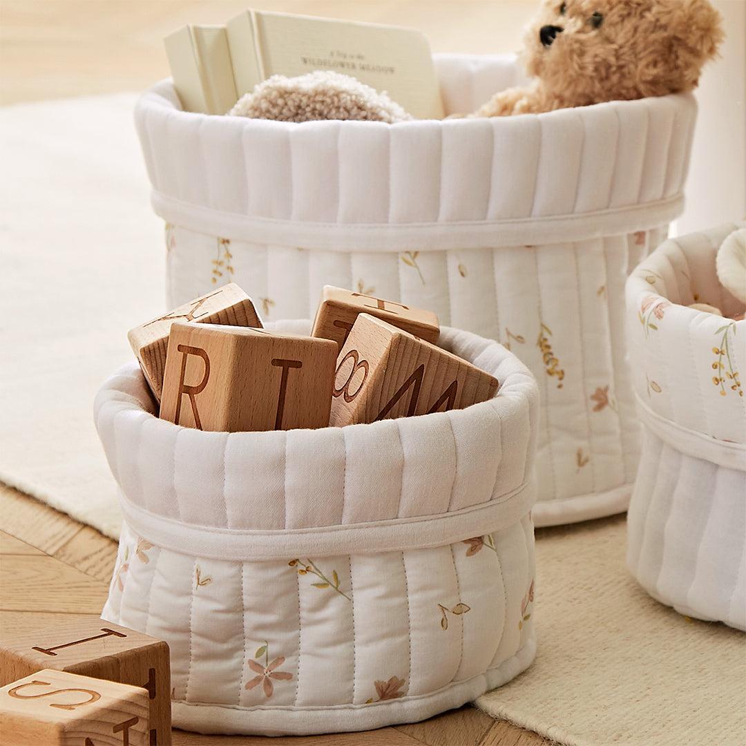 CuddleCo 3pk Storage Baskets - Cashmere Meadow-Storage Baskets-Cashmere Meadow- | Natural Baby Shower
