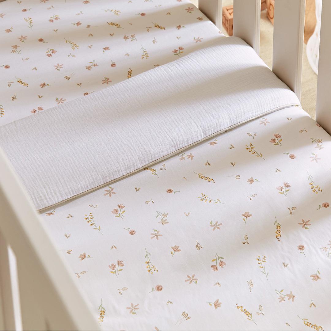 CuddleCo 4pc Cot Bed Bedding Set - Cashmere Meadow-Bedding Sets-Cashmere Meadow-Cot Bed | Natural Baby Shower