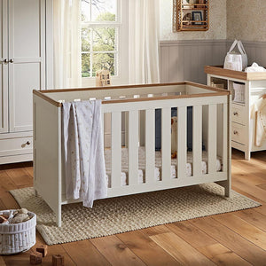 CuddleCo Burford 3pc Set - White/Oak-Nursery Sets-White/Oak- | Natural Baby Shower