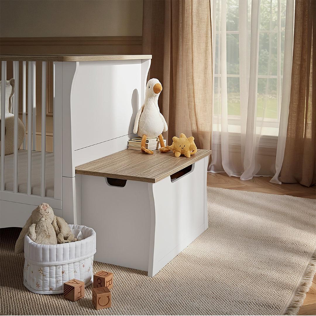 CuddleCo Clara Storage Box - White/Ash-Storage-White/Ash- | Natural Baby Shower