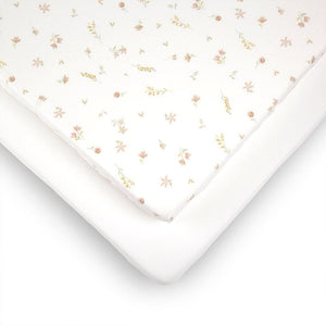 CuddleCo Cot Bed Sheets 2pk - Cashmere Meadow-Sheets-Cashmere Meadow-Cot Bed | Natural Baby Shower