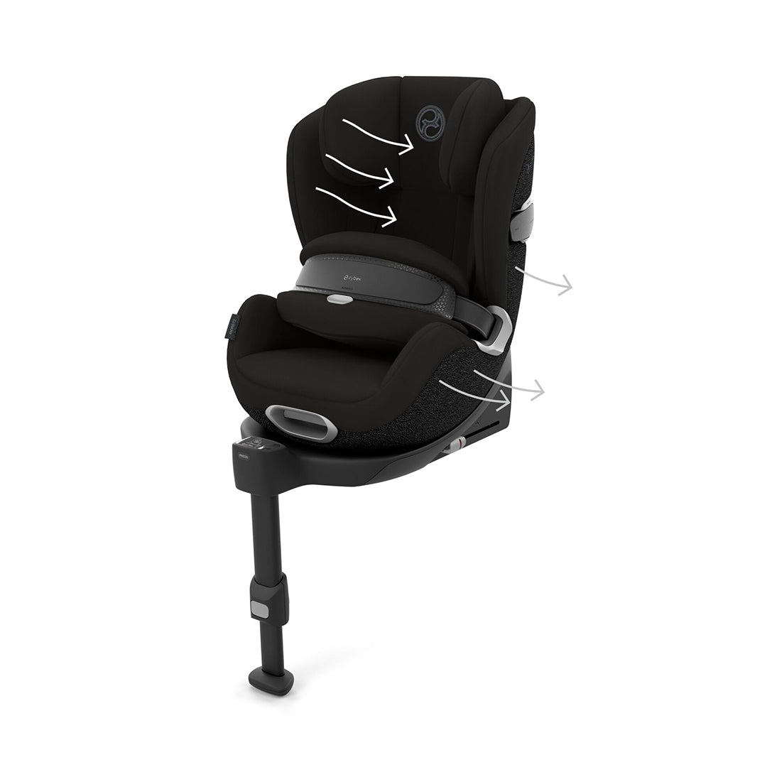 CYBEX Anoris T2 i-Size Car Seat - Sepia Black-Car Seats-Sepia Black- | Natural Baby Shower