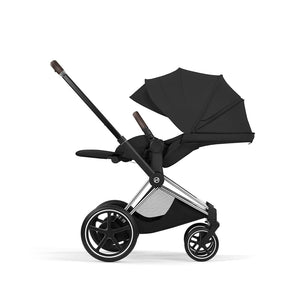 CYBEX e-Priam Style Single Pushchair-Strollers-Sepia Black-Chrome Brown | Natural Baby Shower