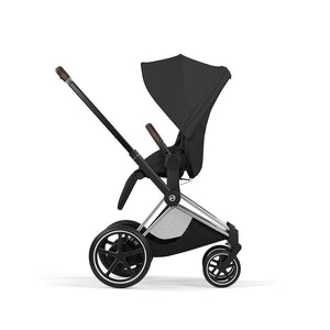 CYBEX e-Priam Style Single Pushchair-Strollers-Sepia Black-Chrome Brown | Natural Baby Shower
