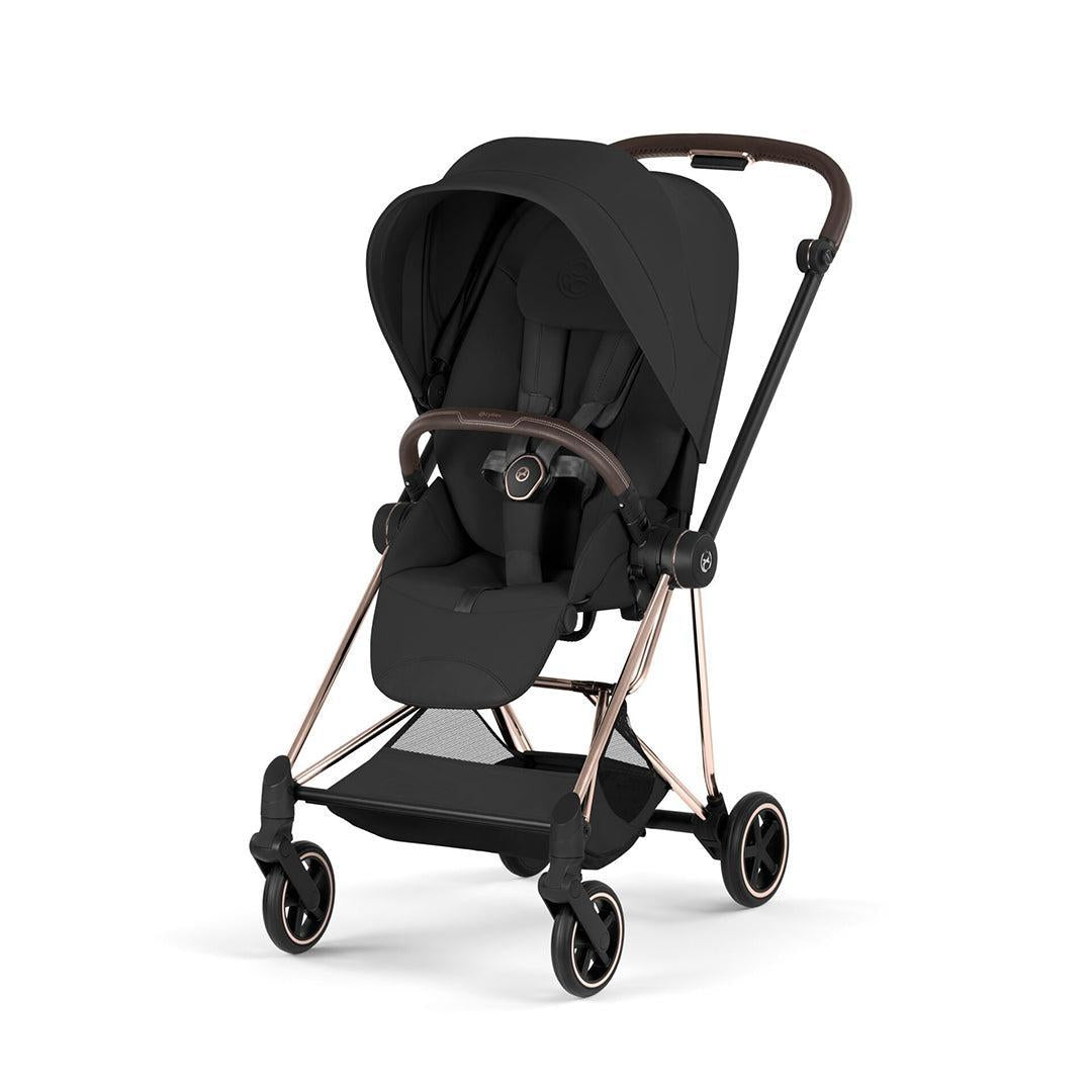 CYBEX Mios Style Single Pushchair-Strollers-Sepia Black-Rose Gold | Natural Baby Shower