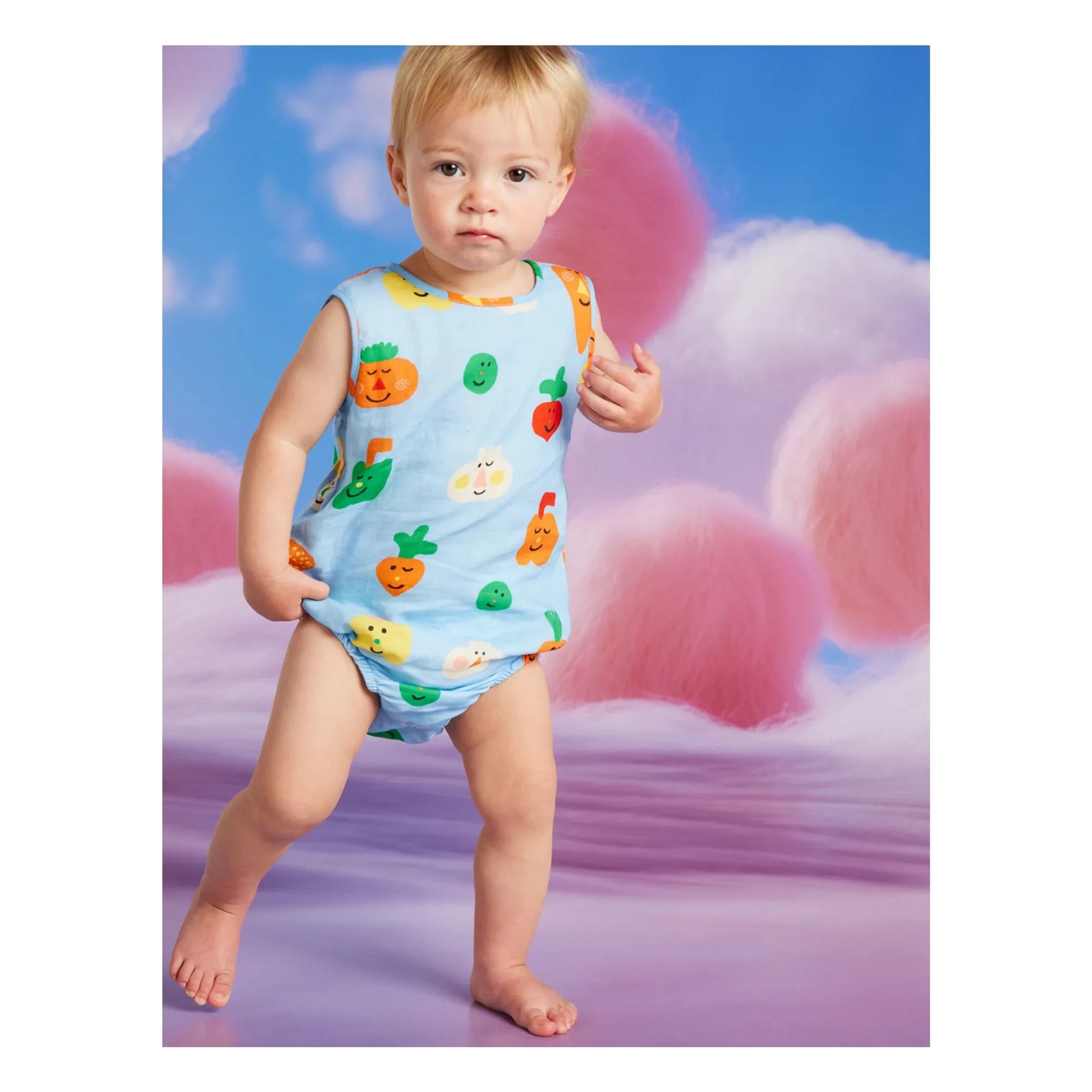 Halcyon Nights - Veggie Romper | Light Blue