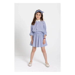 Smallable Kid - Clia Striped Shirt | Royal Blue