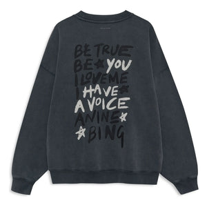 Anine Bing - Miles Empowerment Sweatshirt | Black