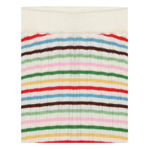 FUB - Striped Ribbed Leggings Fine Knit Organic Cotton | Red