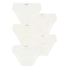 Petit Bateau - 5-Pack Mini Heart Underwear | Ecru