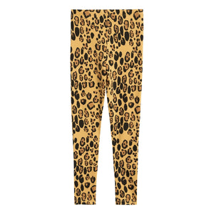 Mini Rodini - Leopard Lyocell Basic Leggings | Beige
