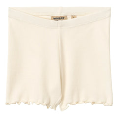 Wheat - Cine-Ribbed Organic Cotton Shorts | Cream