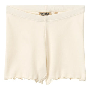 Wheat - Cine-Ribbed Organic Cotton Shorts | Cream