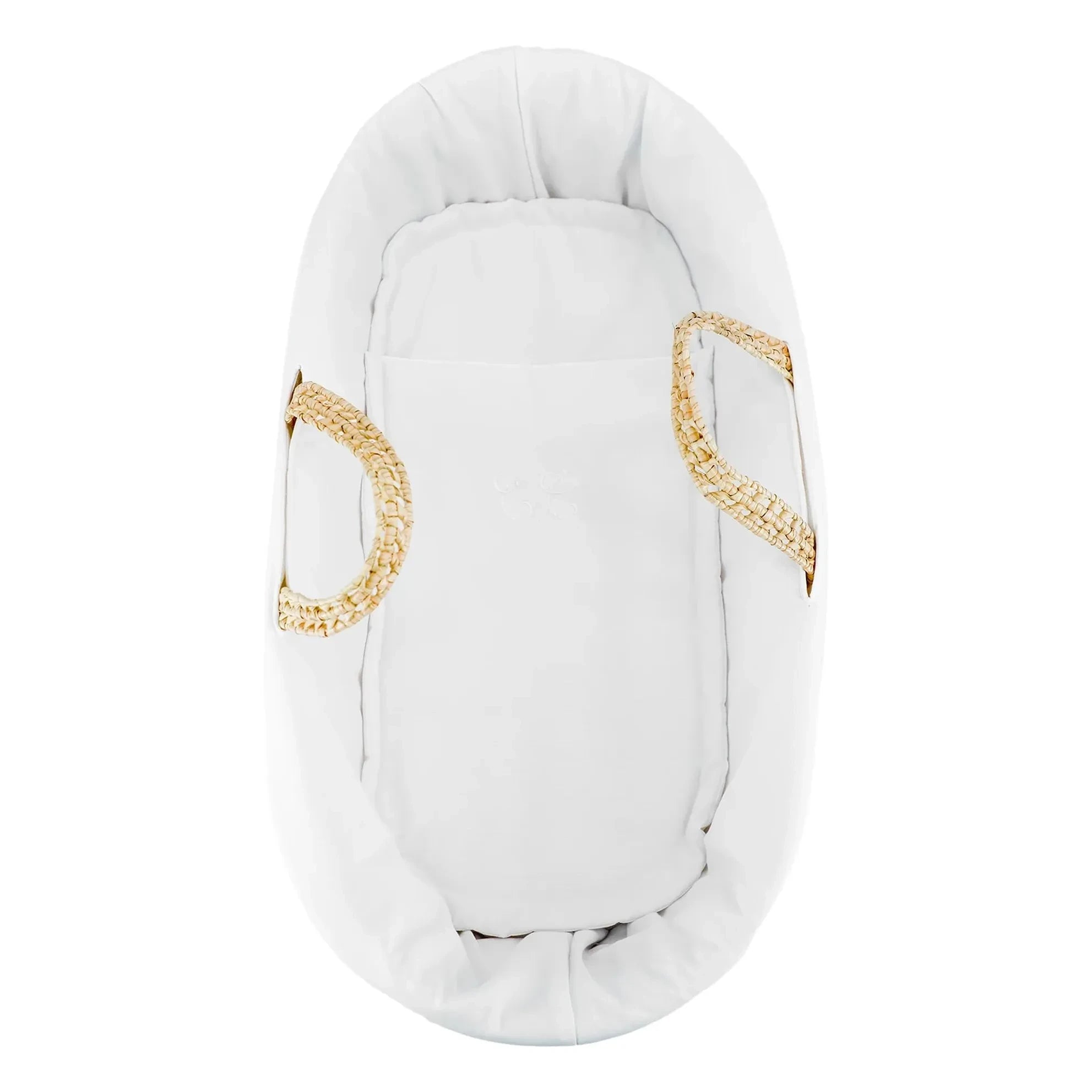 Tartine et Chocolat - Knitted Palm Leaf Banana Basket | White