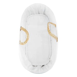 Tartine et Chocolat - Knitted Palm Leaf Banana Basket | White