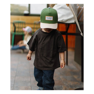 Hello Hossy - Organic Cotton Mini Curved Visor Hat | Green