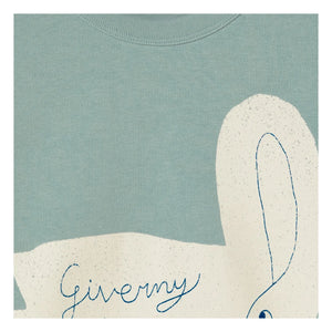 Tinycottons - Swan Sweat Organic Cotton | Gray Blue