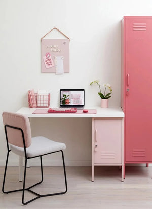 Mustard Made - Shorty Metal Nightstand | Blush