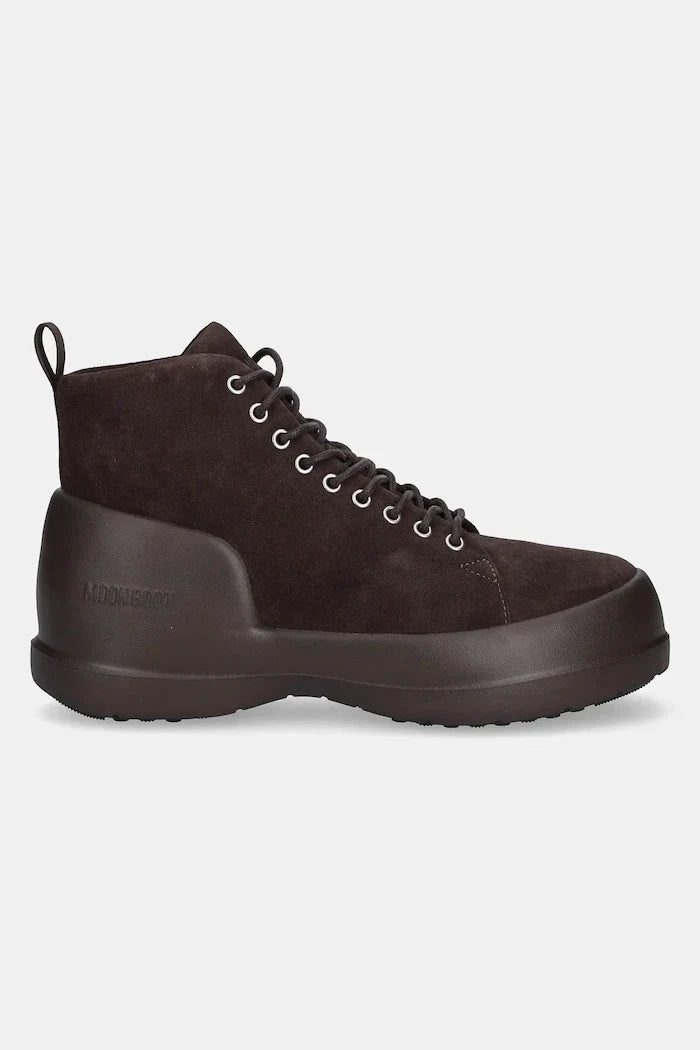 Moon Boot MB MEZZALUNA LACE UP MID SUEDE Süet Kadın Kar Botları
