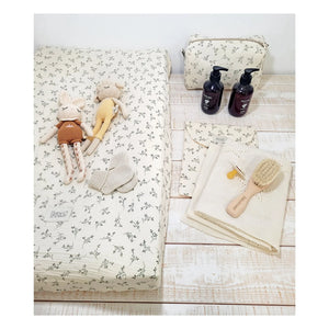 Babyshower - Changing Pad Cover Olive | Ecru