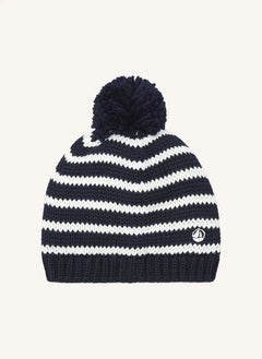 Petit Bateau - Polar Astarlı Çizgili Bere | Mavi