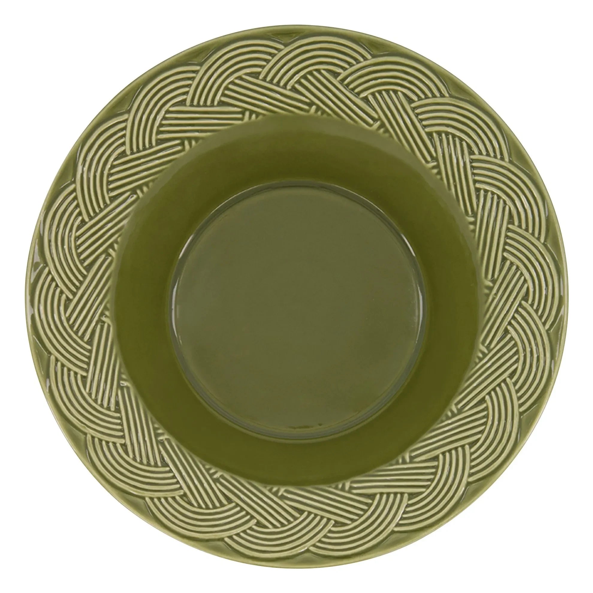 House of Capricorn - Wicker Soup Plate | Green