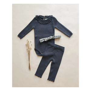 Rylee + Cru - Pointelle Leggings | Navy Blue