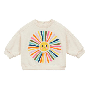Arsène et Les Pipelettes - Sweat Soleil Organic Cotton | Heather Beige