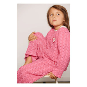 Mini Rodini - Organic Cotton Lace Pants | Pink