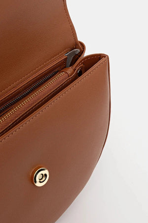 Valentino Bags kadın imitasyon deri kruvasan çanta
