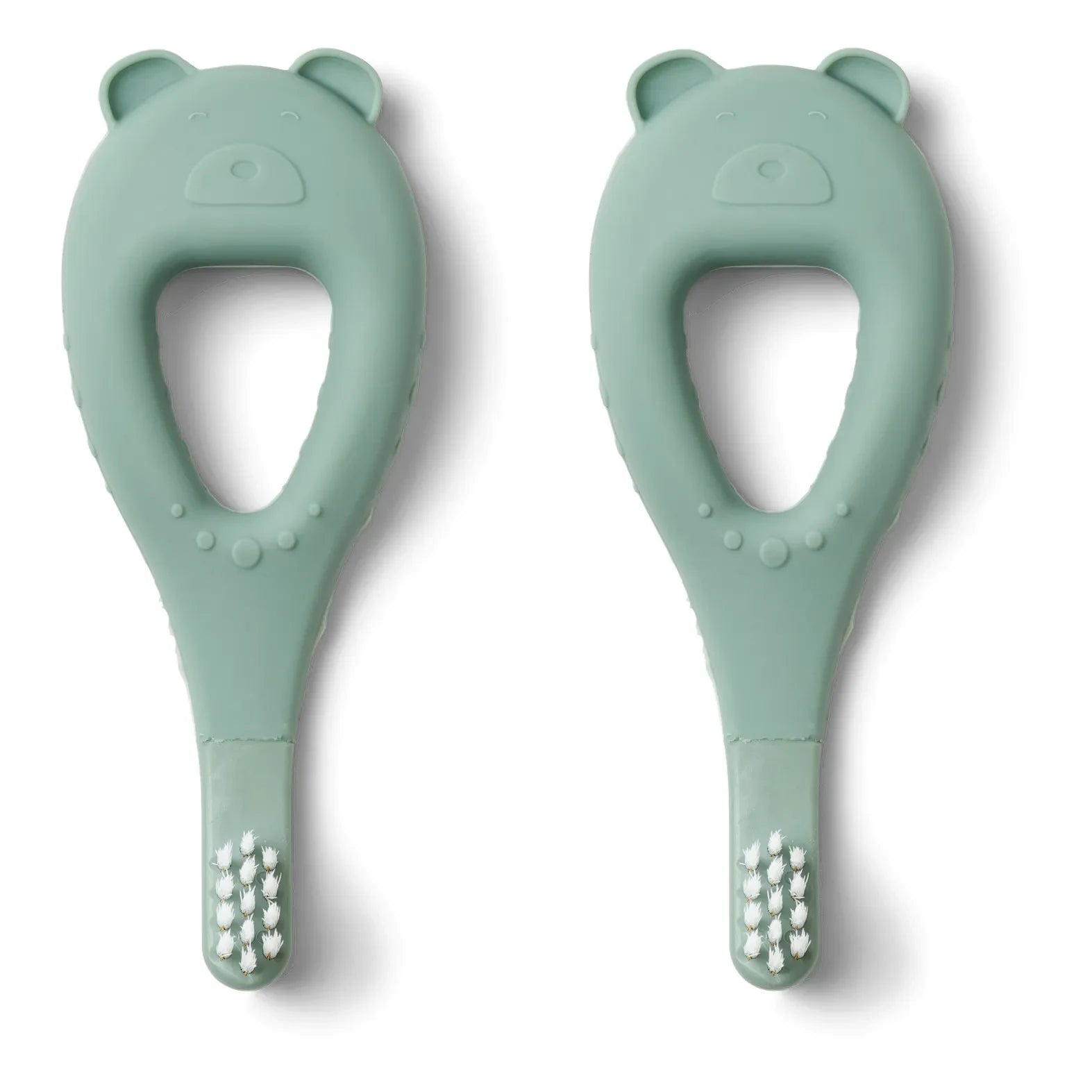 Liewood - Janelle Silicone Baby Toothbrushes - Set of 2 | Peppermint