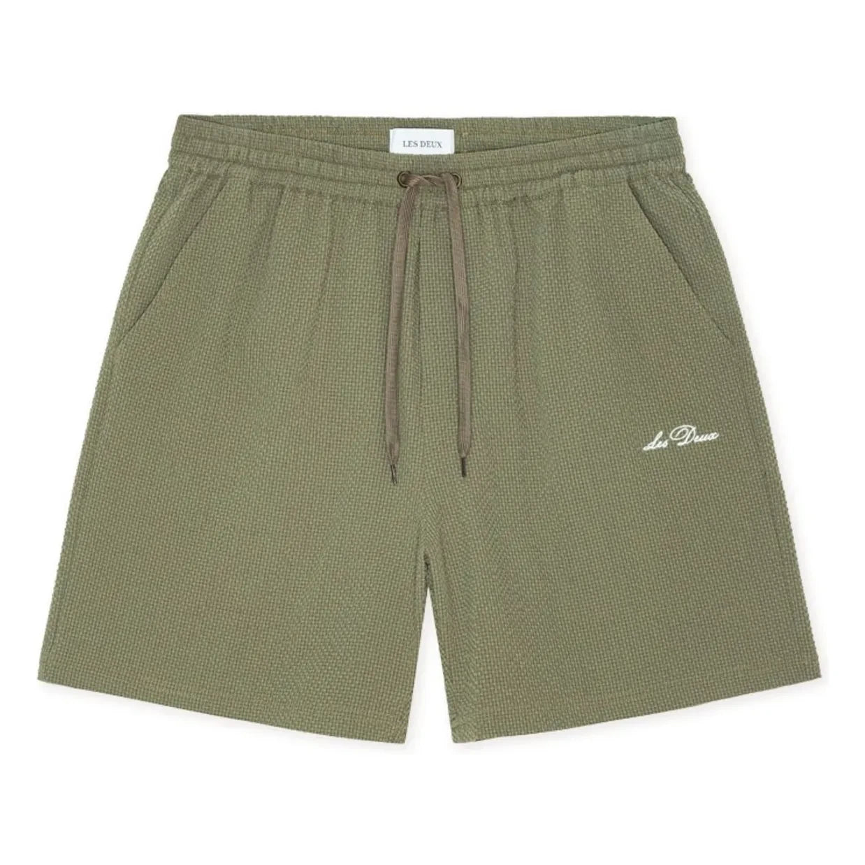 Les Deux - Stan Seersucker Swim Shorts | Khaki