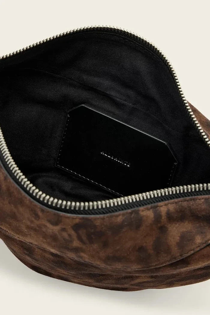 AllSaints kadın süet hobo çanta LUNA