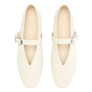 Le Monde Beryl - Stella Leather Ballerinas | Ivory