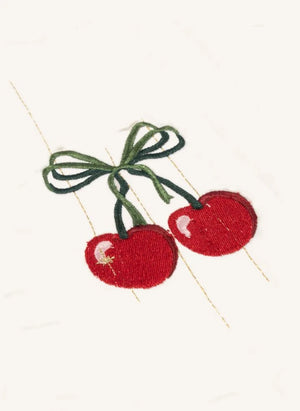 Konges Sløjd - Cherry Christmas Stocking | Ecru