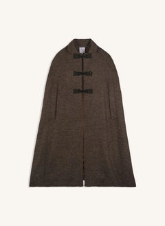 Maria de la Orden - Chloé Wool Cape | Brown