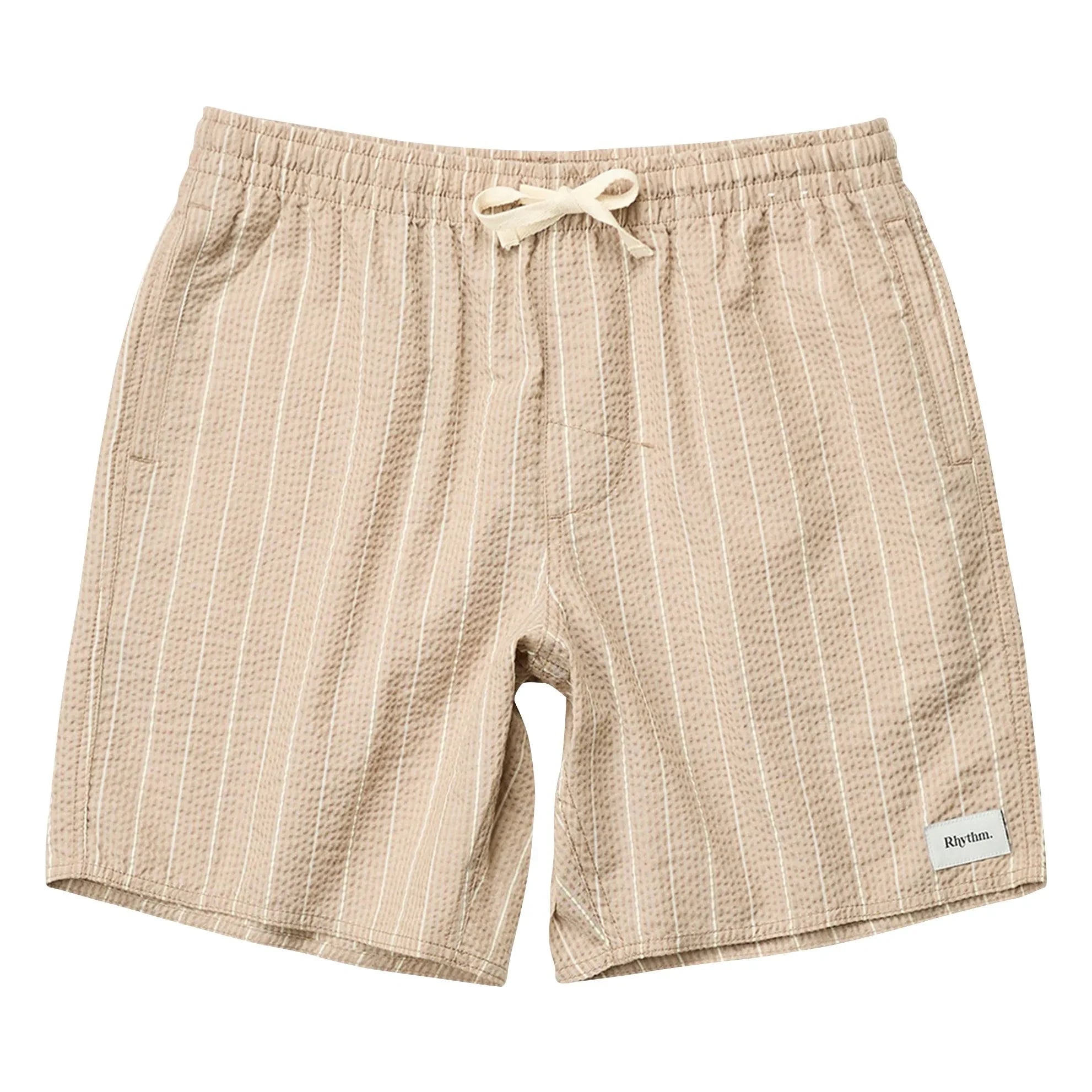 Rhythm - Striped Jam Shorts | Dark Beige