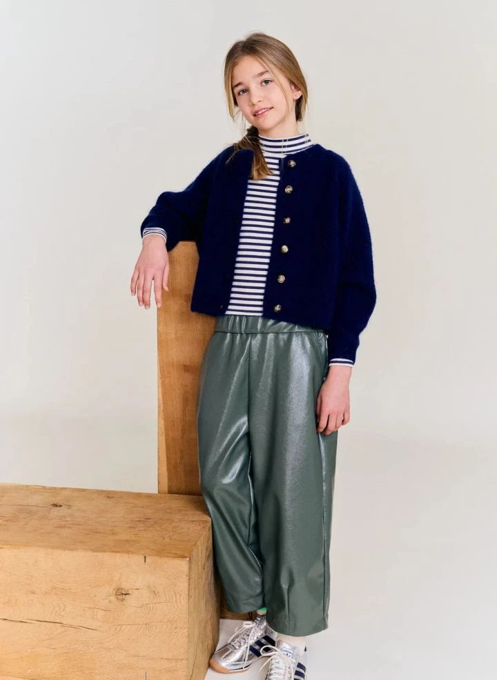 AO76 - Cora Striped T-Shirt | Night Blue