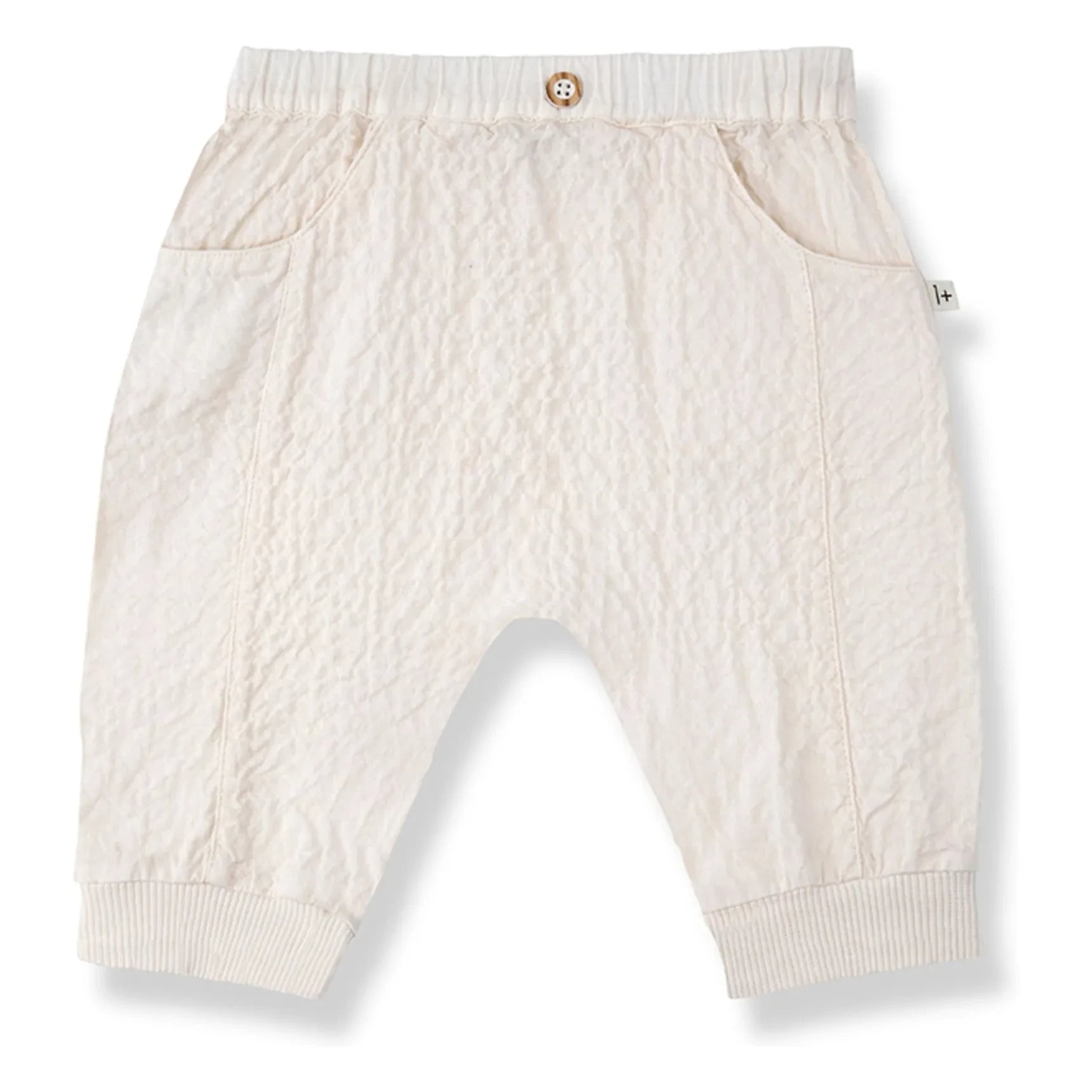 1+ in the family - Olimpo Seersucker Pants | Ecru