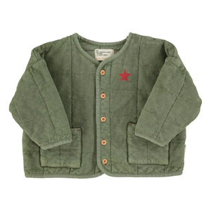 Piupiuchick - Piupiuchick Est 2042 Organic Cotton Quilted Jacket | Dark Green