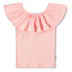 Molo - Reca Organic Cotton Ruffled Top | Peach