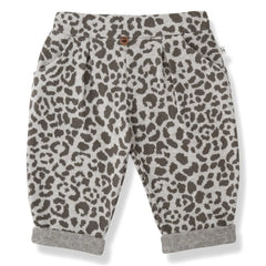 1+ in the family - Roma Leopar Polar Pantolon | Taupe kahverengi